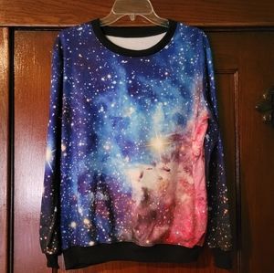 Galaxy Print Sweatshirt